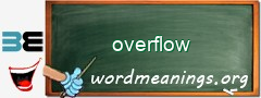 WordMeaning blackboard for overflow